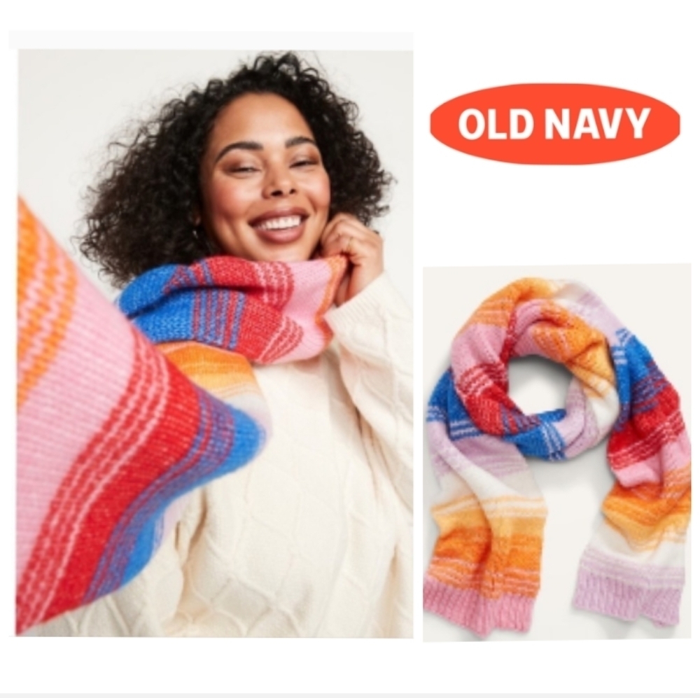 🧣Old Navy Color Block Super Soft Scarf.